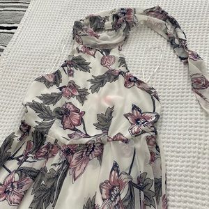White floral dress